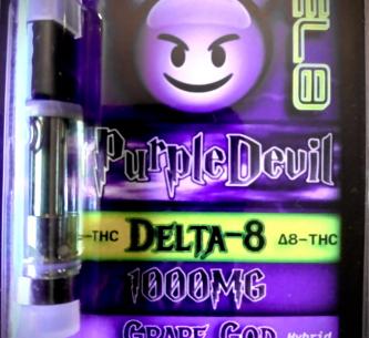 PURPLE DEVIL Grape God Δ8-THC 1000MG Cartridge