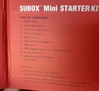 Kanger Subox Mini Starter Kit