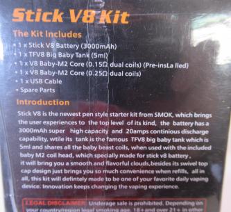 SMOK Stick V8 Kit - BLACK - 3000mAh