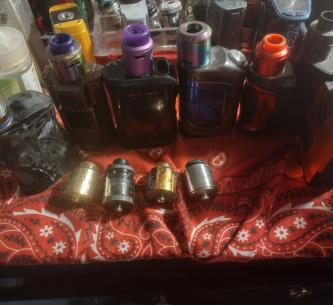 Very large lot for sale containing starter kits, squonkers, rda/rdta etc